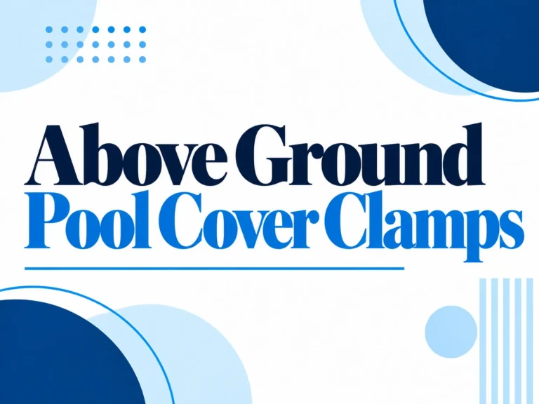 Above Ground Pool Cover Clamps