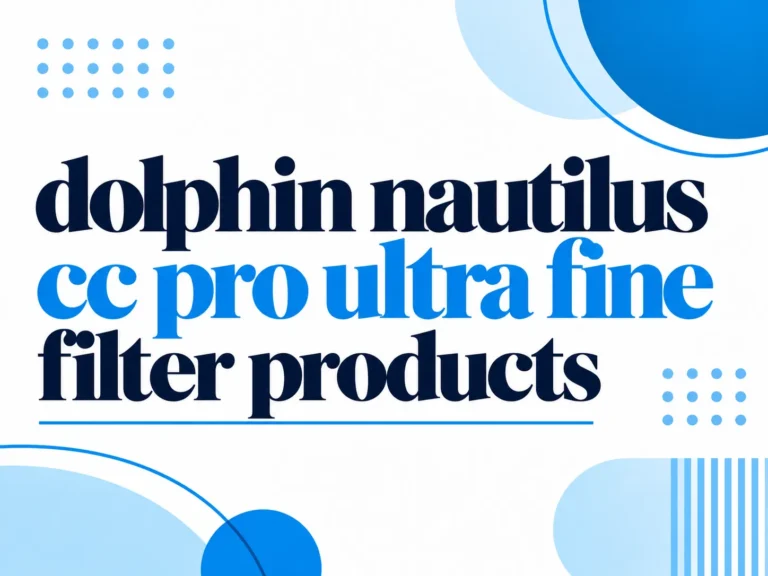 Dolphin Nautilus Cc Pro Ultra Fine Filter