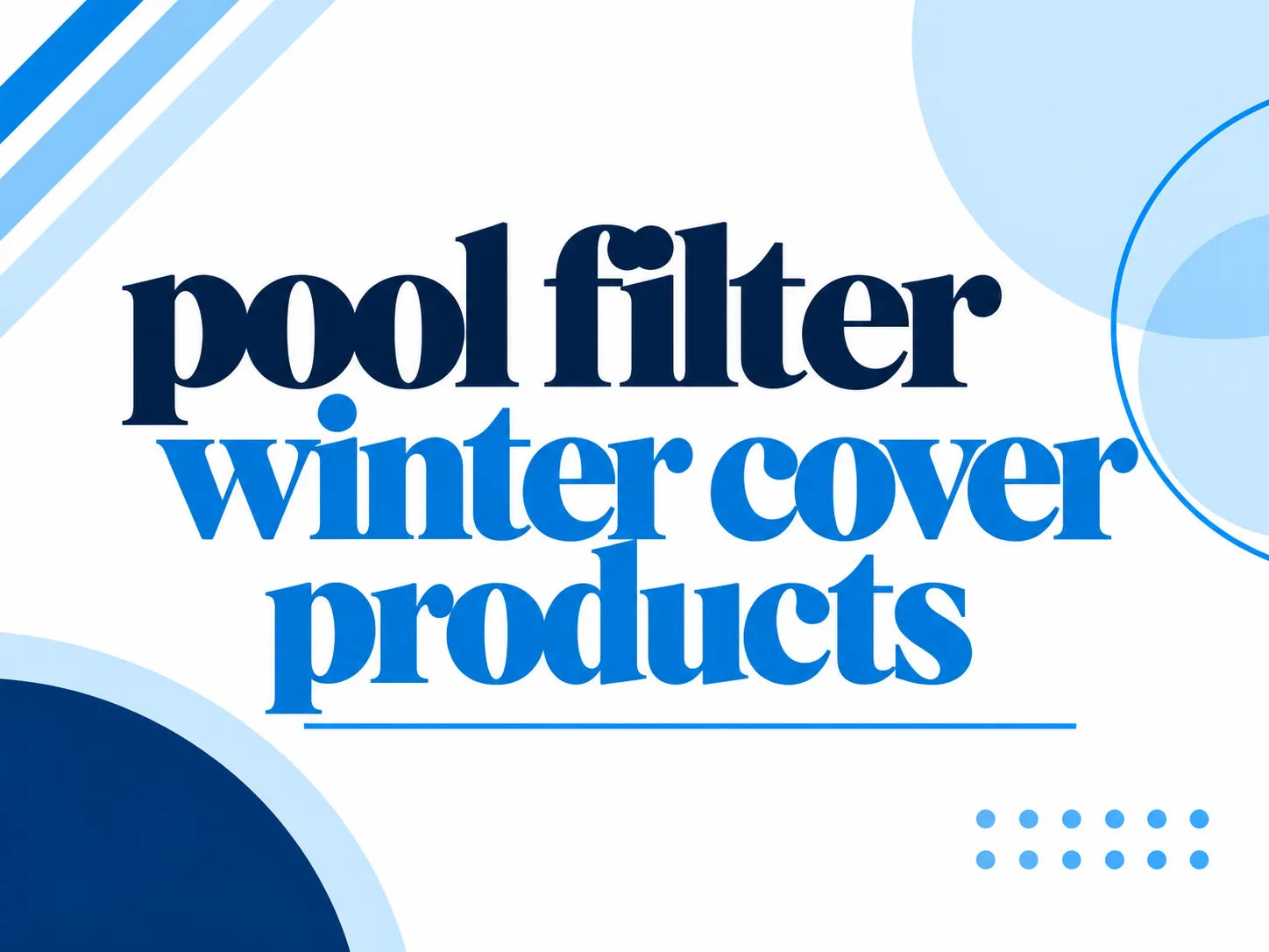 Pool Filter Winter Cover