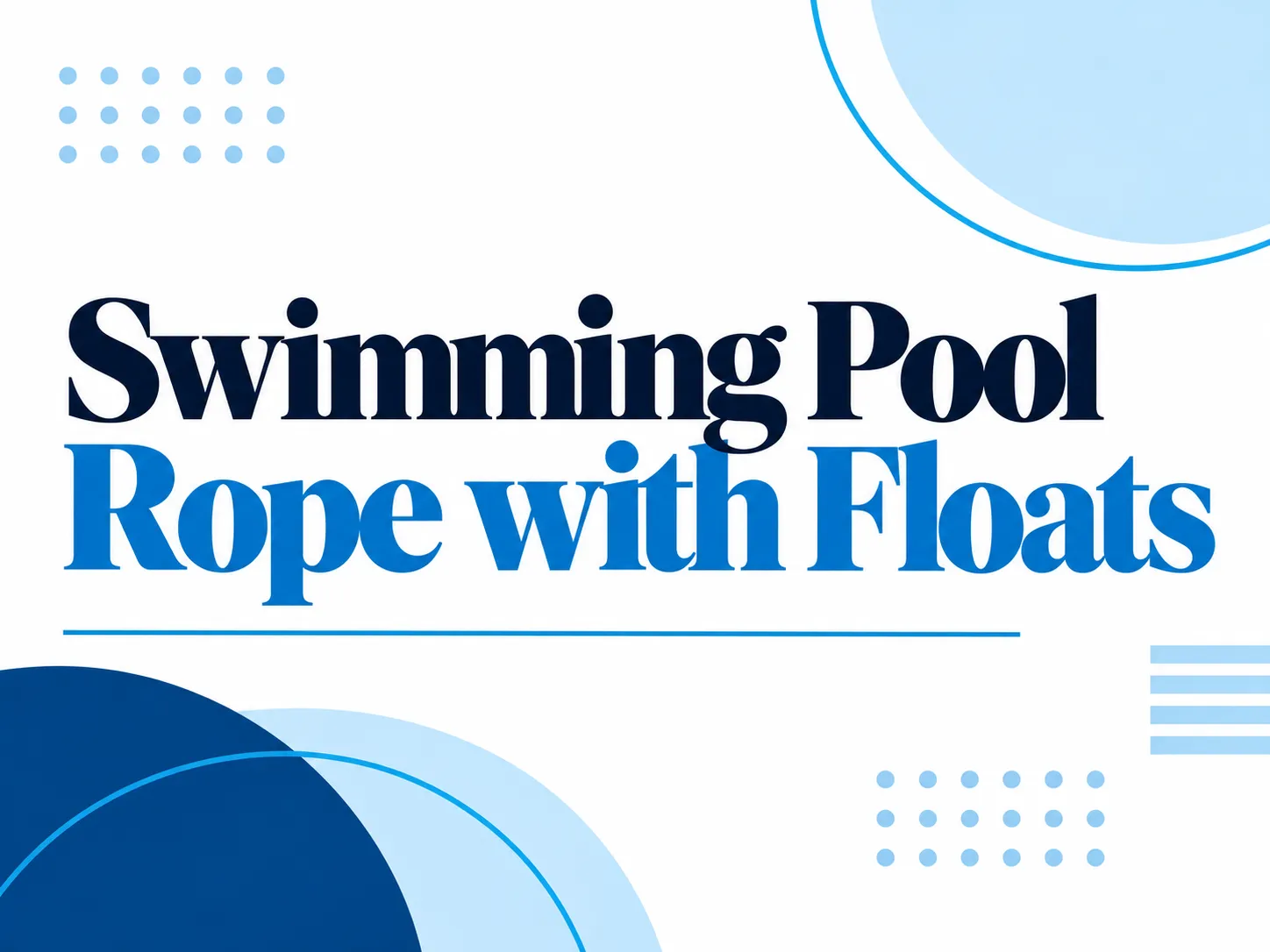 Swimming Pool Rope With Floats